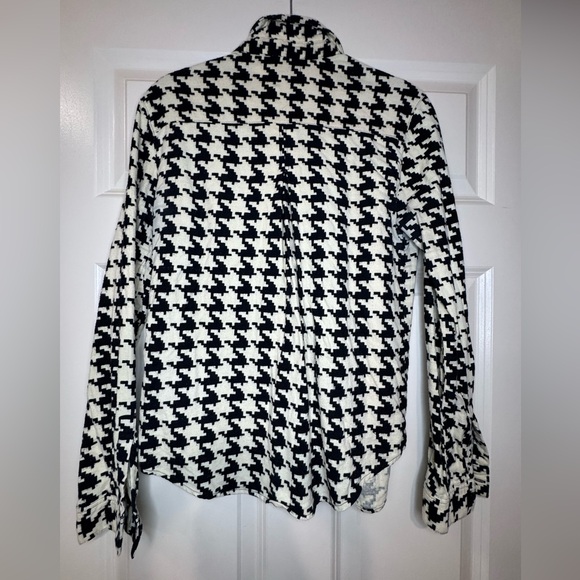 BDG flannel oversizeded houndstooth pattern dress shirt - Picture 2 of 2
